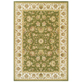 Kendra 3330g Green and Cream Traditional Rug - Pendle Village Furniture